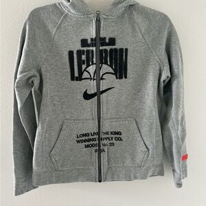 Lebron James Nike Kids Gray Hoodie
